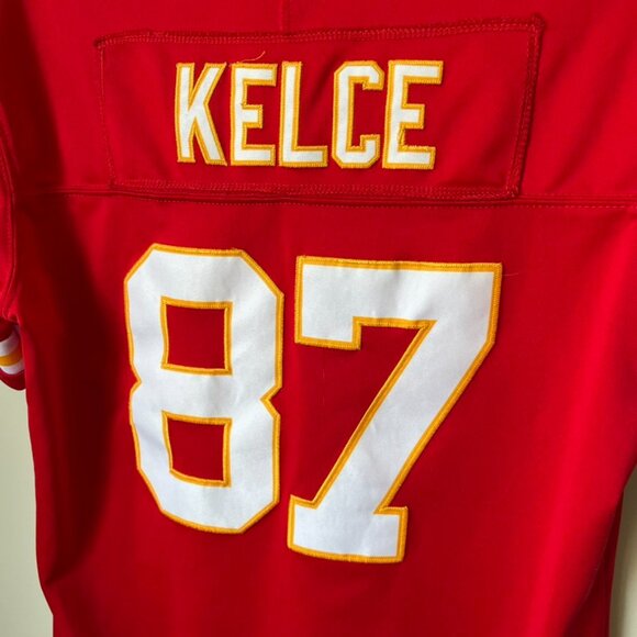 Kansas City Chiefs Travis Kelce Red Football Jersey Women's Small - Picture 4 of 6